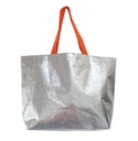 Metallic non-woven tassen - 50/36x14x35Hcm
