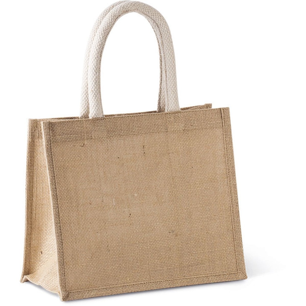 Jute draagtassen - 26x14x22Hcm