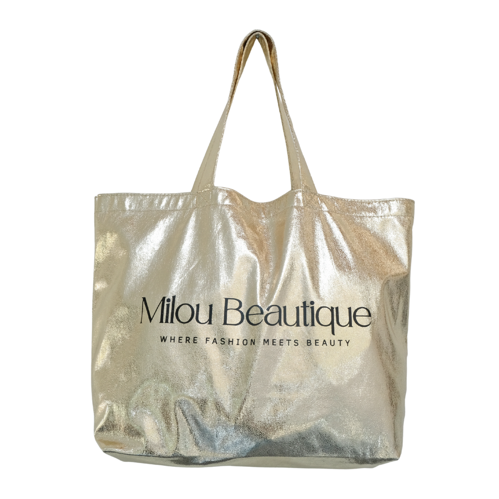 Lederlook draagtassen - 50/36x14x35Hcm