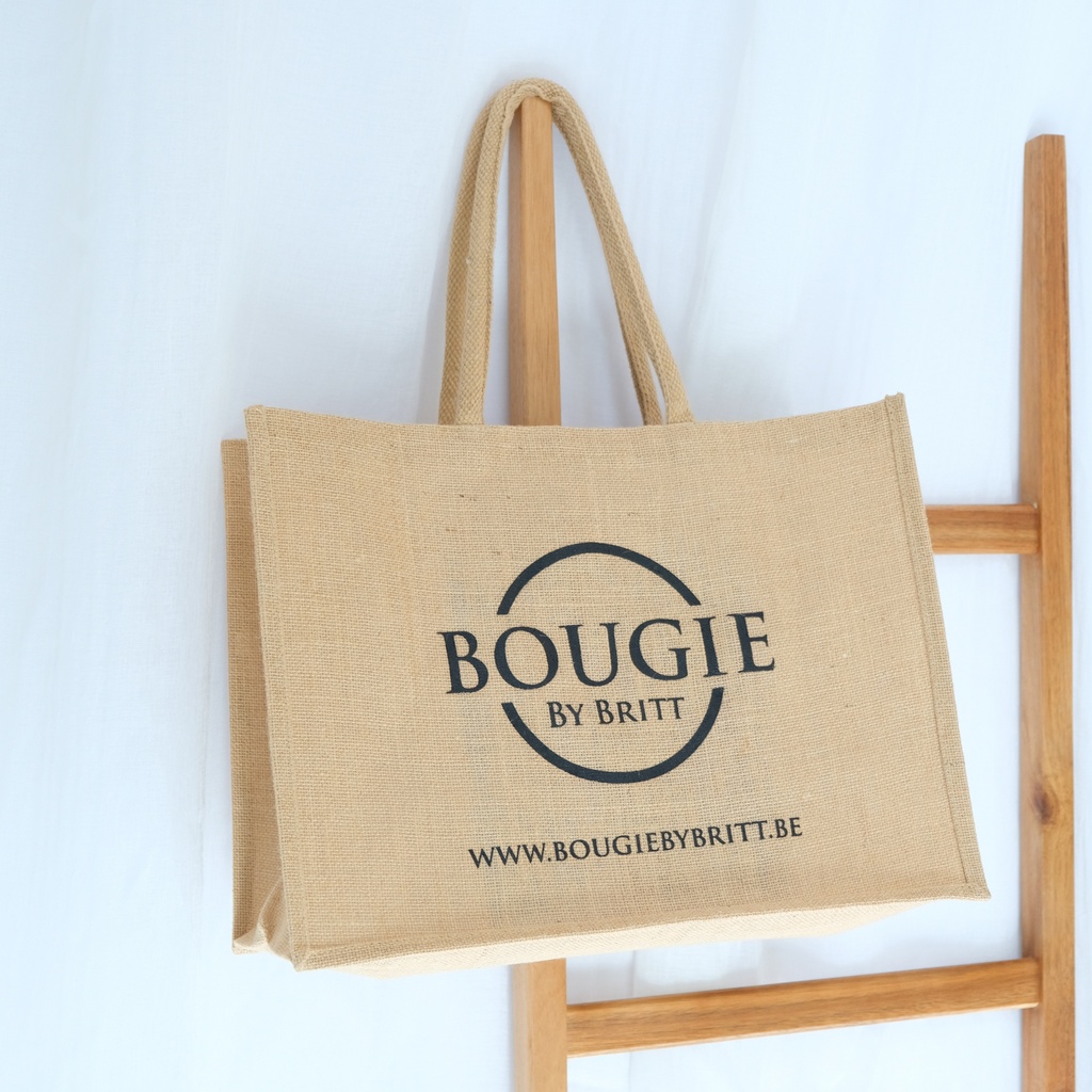 Jute draagtassen - 45x19x33Hcm