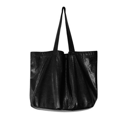 Lederlook draagtassen - 50/36x14x35Hcm