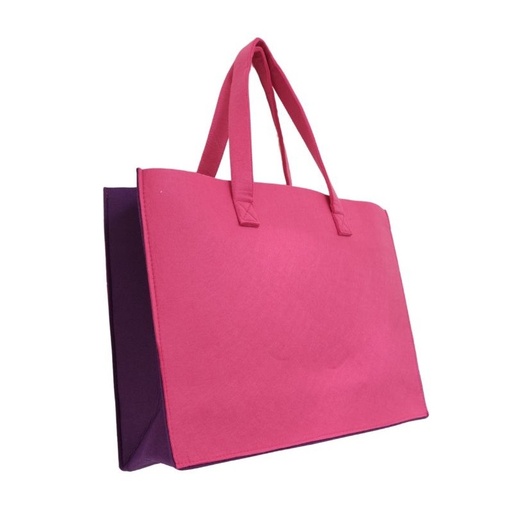 Felt bags bicolour - 47x14x34Hcm 