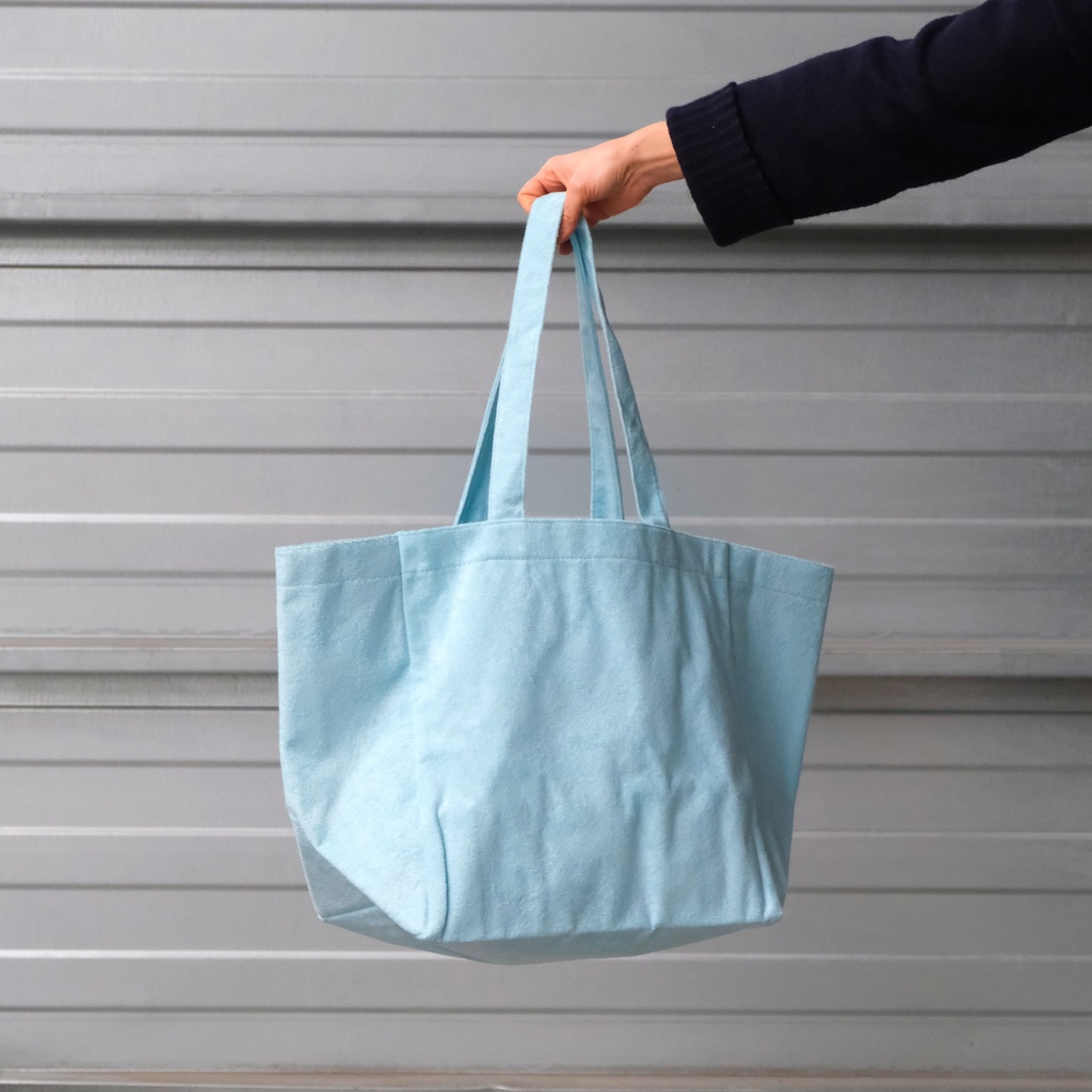 Terry towel fabric bags  - 35x23x35Hcm